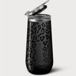 Brumate Champagne Flute Onyx Leopard 12oz